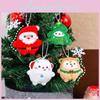 Christmas Keychain Plush Santa Claus Xmas Tree Deer Stuffed Doll Bag Decor Gift