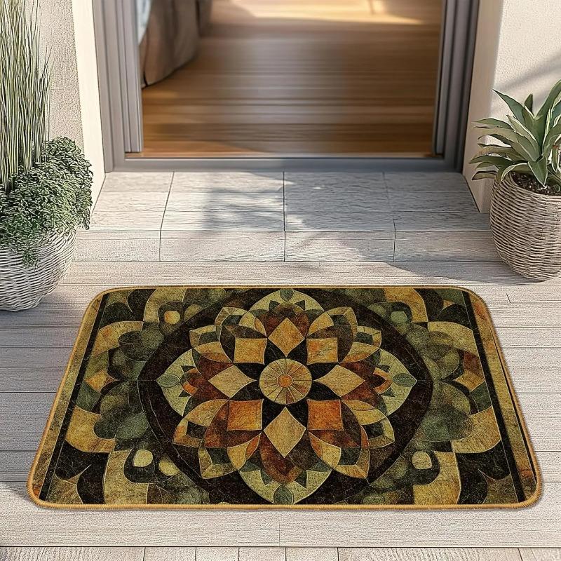 Frohe Weihnachten Fußmatte Willkommen Fußmatte Rutschfest Vordertürmatte für Schlafzimmer Badezimmer Innen Veranda Dekor Eingangsmatte für Zuhause