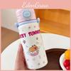 Capybara Letter Pattern Kids Portable Insulated Water Bottle For Home And Travel