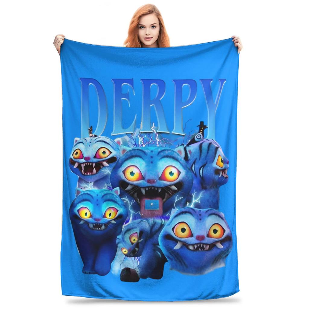 K-Pop D-emon H-unters Anime flannel blanket, soft and comfortable, suitable for home travel party gifts