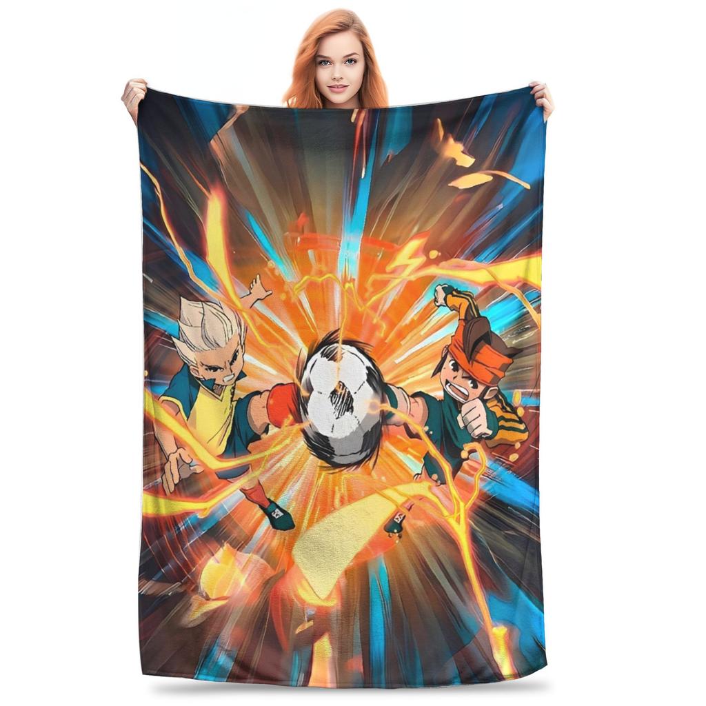 Inazuma Eleven Axel Blaz Gouenji  Plush Blankets Girls Boys  Flannel Throw Blanket Bed Soft Customized Quality Bedspread Gift