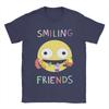 Vintage Smiling Friends Cartoon TShirt Unisexs Round Neck Short Sleeve Top Tee  Cotton Summer Clothes