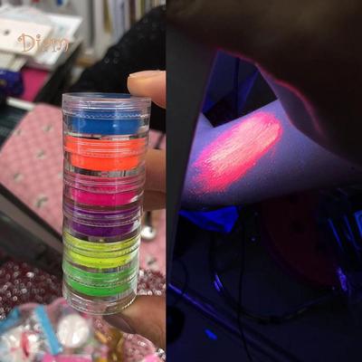 NO.PS Colors Lasting Glitter Nail Art Neon Powder Eyeshadow Pigment Manicure Decor Women Fashion