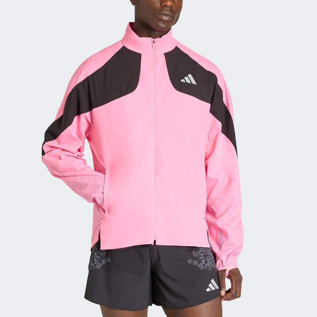 adidas Adizero Tokyo Jacket Cherry Blossom Pattern Comfortable Sports Long Sleeve Running Jacket Men Jacket KC1237