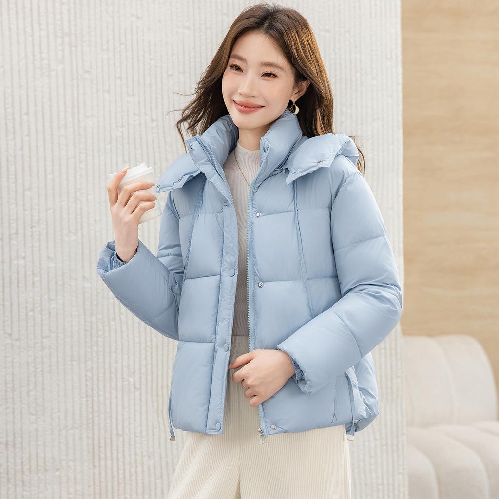Fashion new casual hooded short down cotton-padded jacket for women's thickened small warm and versatile cotton-padded jacket