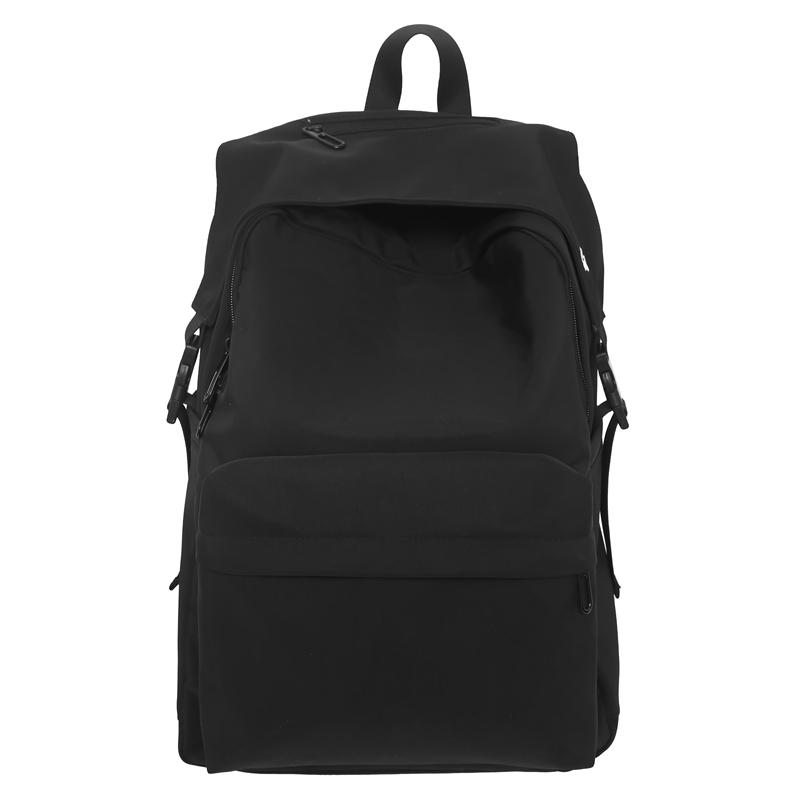 Men Large Capacity Backpack Women Solid Color Backpack Junior Senior High School Student Schoolbag