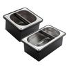 Stainless Steel Espresso Spray Proof Coffee Grounds Dump Bin for Barista Household Tools