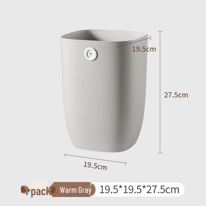 Nordic Large-Capacity Lidless Trash Can for Home - Ideal for Living Room, Kitchen, Bedroom, Bathroom