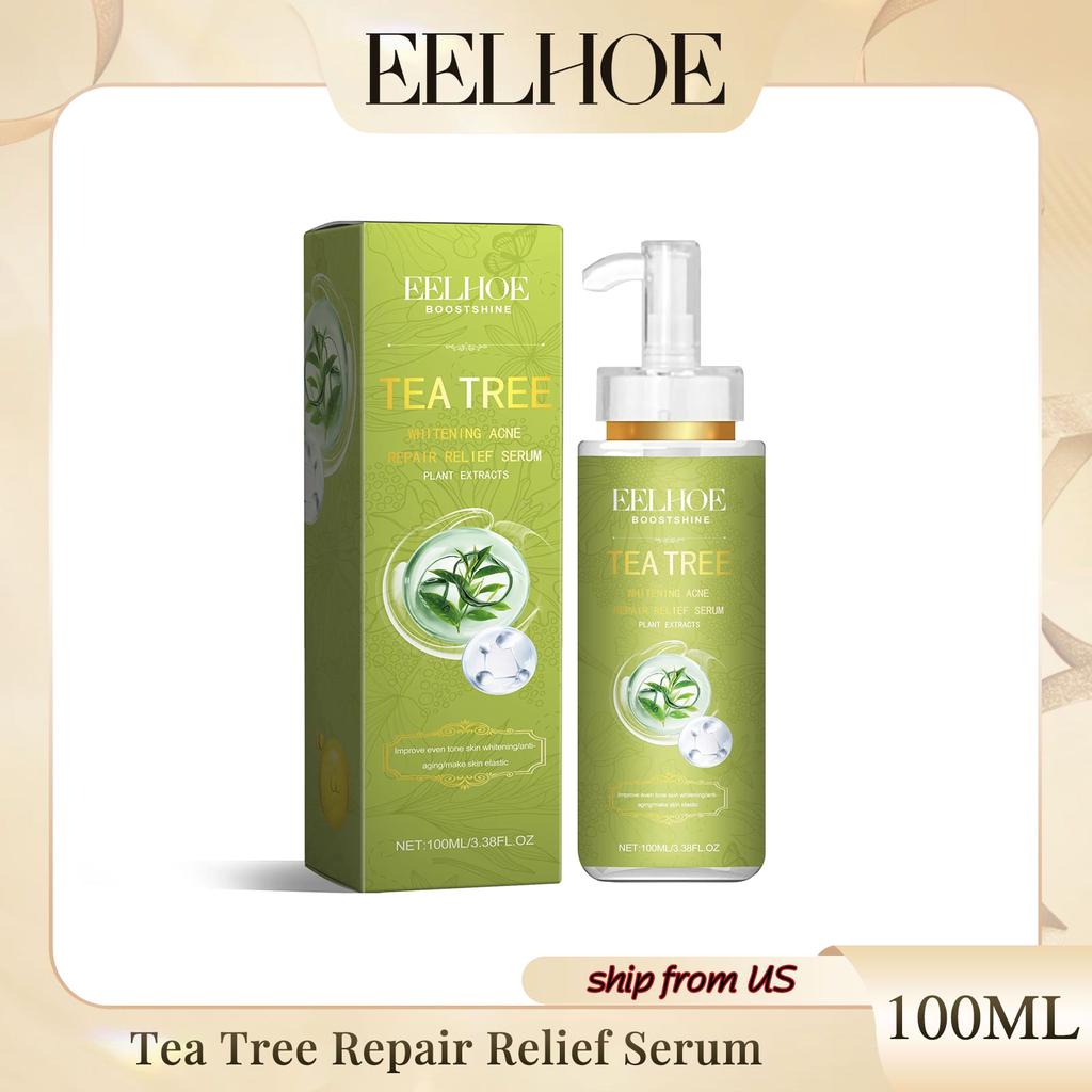 Eelhoe Tea Tree Anti-acne Essence Reduces Acne Pimples Fine Lines Clears Skin Tightens Pores And Moisturizes Skin Essence
