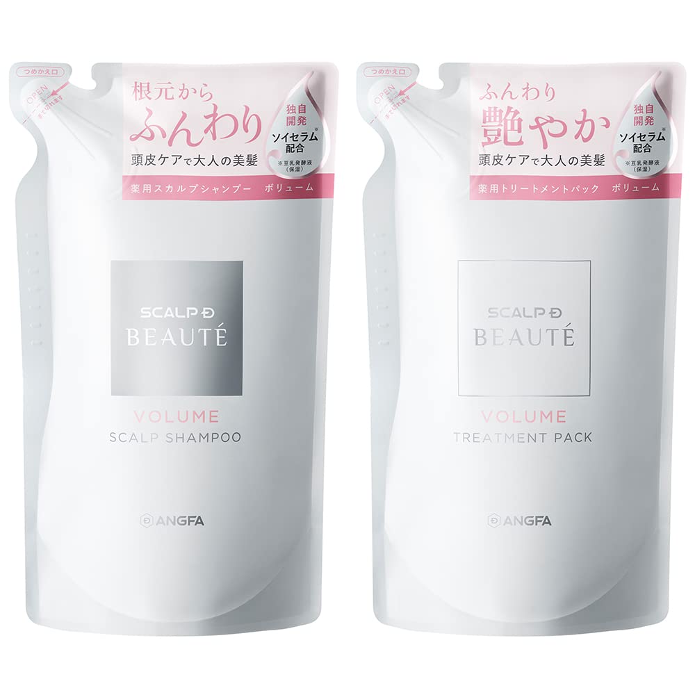 

Scalp D Beaute Volume Set Refill Shampoo Treatment for Women Angfa 300 мл кожен [Квазі-препарат] (Ліки та упаковка) [Амінокислоти/шкіра голови