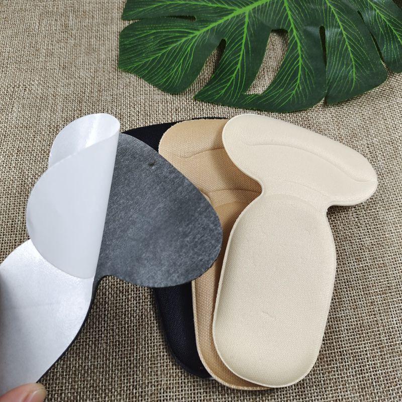 2 In 1 Heel Stickers Anti-friction Foot Stickers Foam T-shaped Women's High Heel Stickers To Prevent Heel Drop and Pain Thick Heel Pads