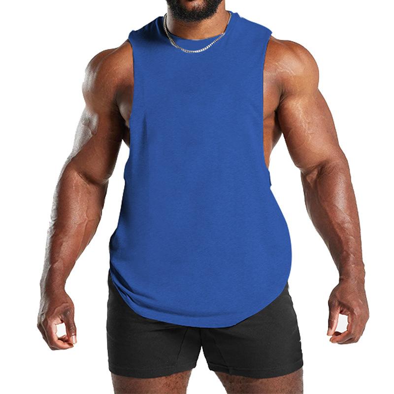 Summer Men's Gym Tank Top Fitness Training Clothing Quick-drying Loose Bodybuilding Sleeveless Shirt Men Fashion Basketball Vest