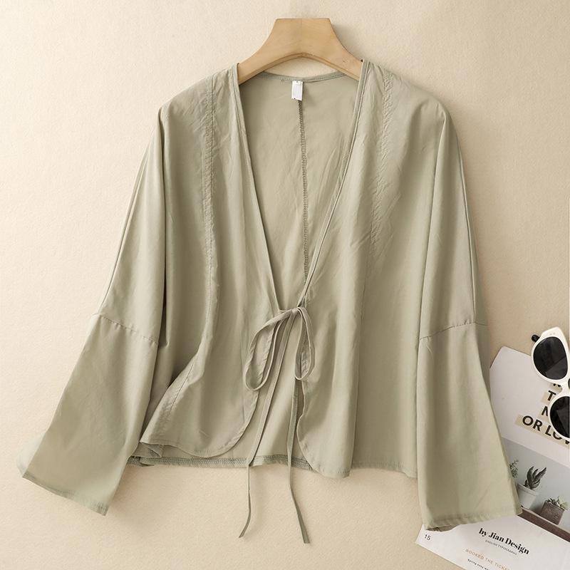 

Women s Embroidered Summer Short Sleeve Cardigan Shawl XL світло-зелений колір