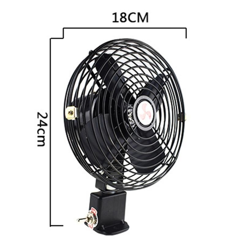 Energy Efficient 6 Inch Auto Cooling Fan 2 Speed Settings Low Power Consumption Design For Cars Trucks Marine Vehicles