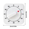 Mechanical Timer - Simple and Modern Style Classroom Timer, Digital Countdown Timer | 60-Minute Silent Square Timer with Alarm Reminder, Kitchen Cooki