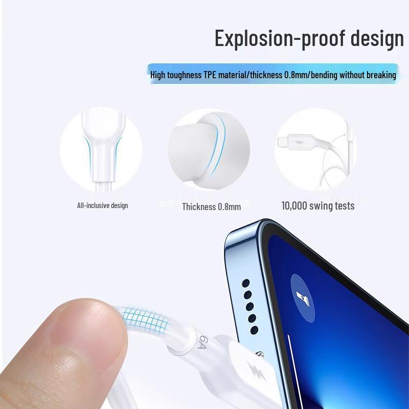 Universal Fast Charge 3-in-1 Multi-Port Cable: Type-C, Android, 3-Head
