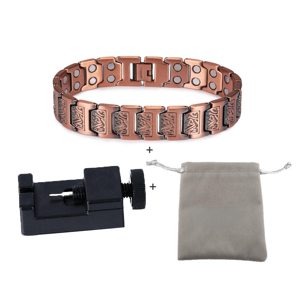 

Ikuinen Магнитный Медный Браслет Для Мужчин Викинг Медь Магнитный Браслет Артрит Мужская Цепочка На Руку Винтаж Браслет Магнитный Браслет Homme медный/чёрный