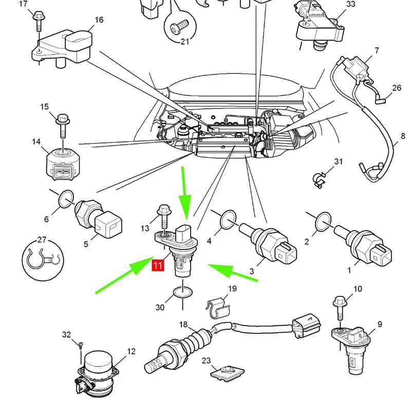

10201344 10020908 NSC90031A Original camshaft position sensor Engine camshaft sensor For SAIC MG 550 750 MG6