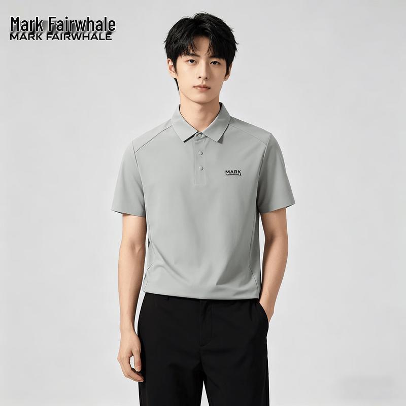 

MARK FAIRWHALE Men s Ice Silk Short Sleeve Polo T-Shirt 2XL