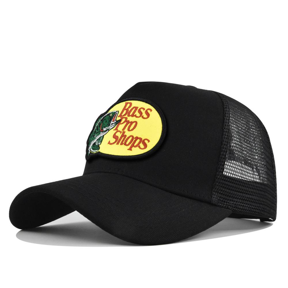 Cap Tongue Duck Vintage Style Bass Embroidered Animal Pattern Protection Sun