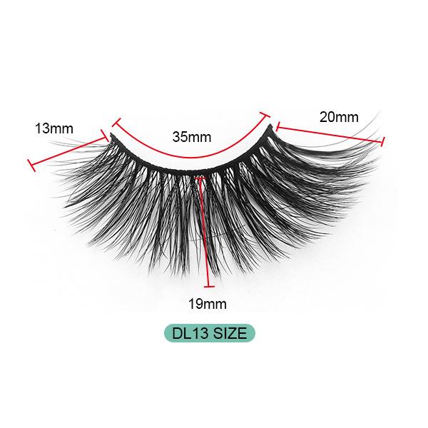 6D Chemical Fiber False Eyelashes 8 Pairs Of Simulated Thick Natural Thick Grafted Eyelashes