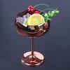 304 Stainless Steel Goblet Cocktail Glass Unbreakable Red Wine Cup Flute Cup Bar Martini Cup Metal Tall Champagne Glass
