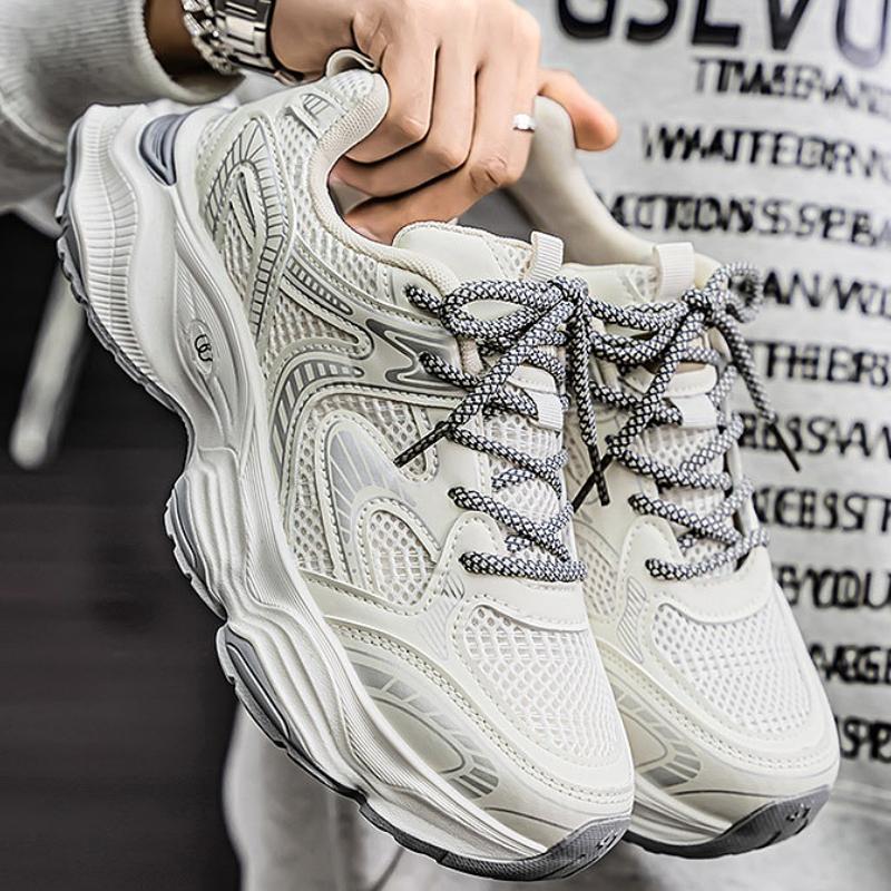 Original Men Casual Shoes Platform Breathable Mesh Anti-slip Little White Shoes Fashion Street Citywalk Sneakers Shoes for Women
