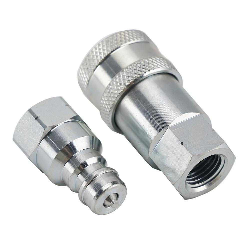 Male & Female Hydraulic Quick Connect Coupler 1/4 NPT ISO7241-A Hydraulic Quick Connect Coupler Fittings With Dust Cap Couplers China Mainland
