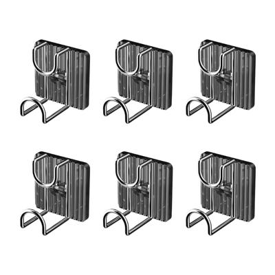 Damage Release Adhesive Hook Strong Hold Bathroom Storage Plastic Hook for Wet Towels Toothbrush Cup Organizing