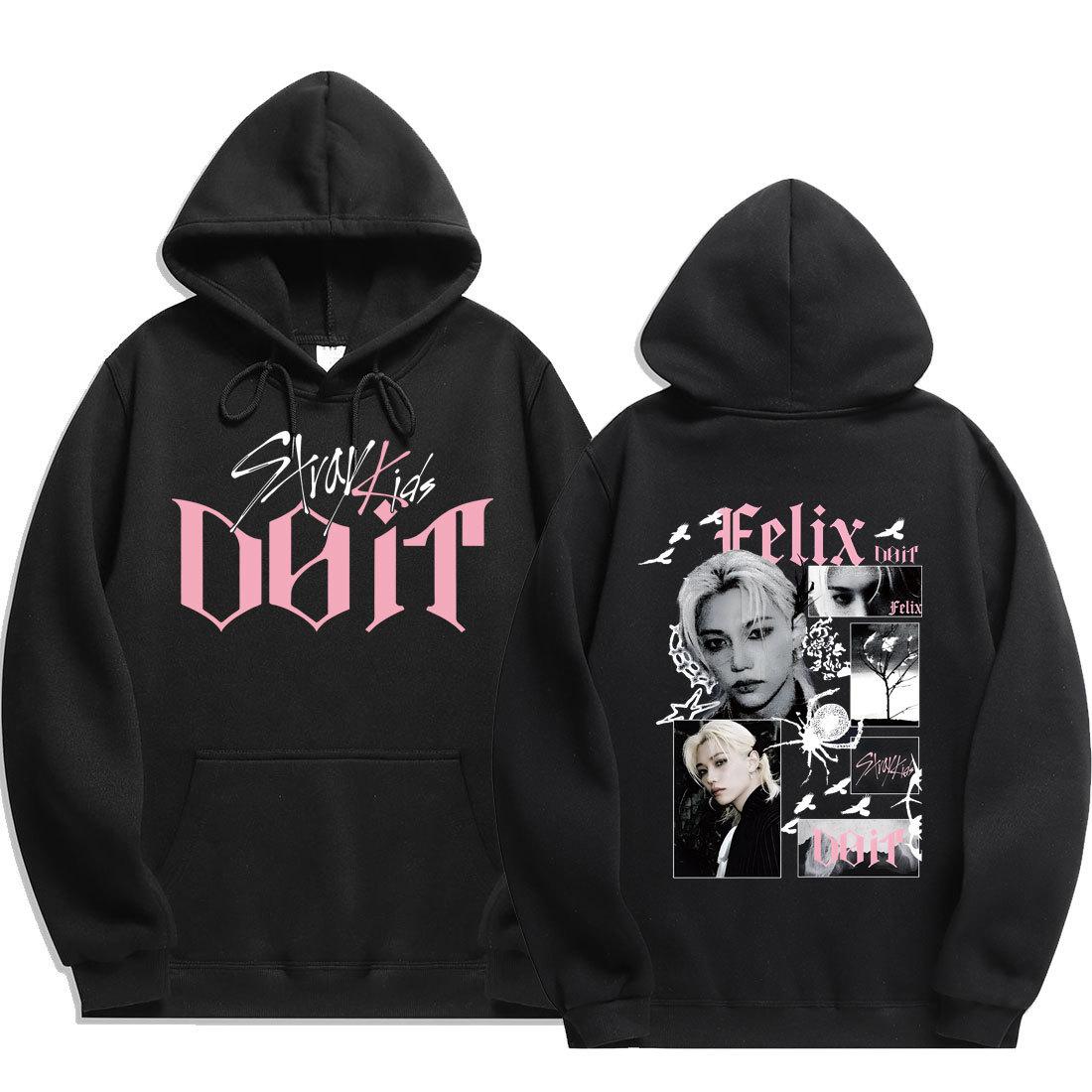 Kids Hooded Pullover Trendy Long-Sleeved Witch Sweatshirt 130