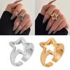 Eye Catching Vintage Irregular Aesthetic Finger Rings Jewelry with Starry Appeal