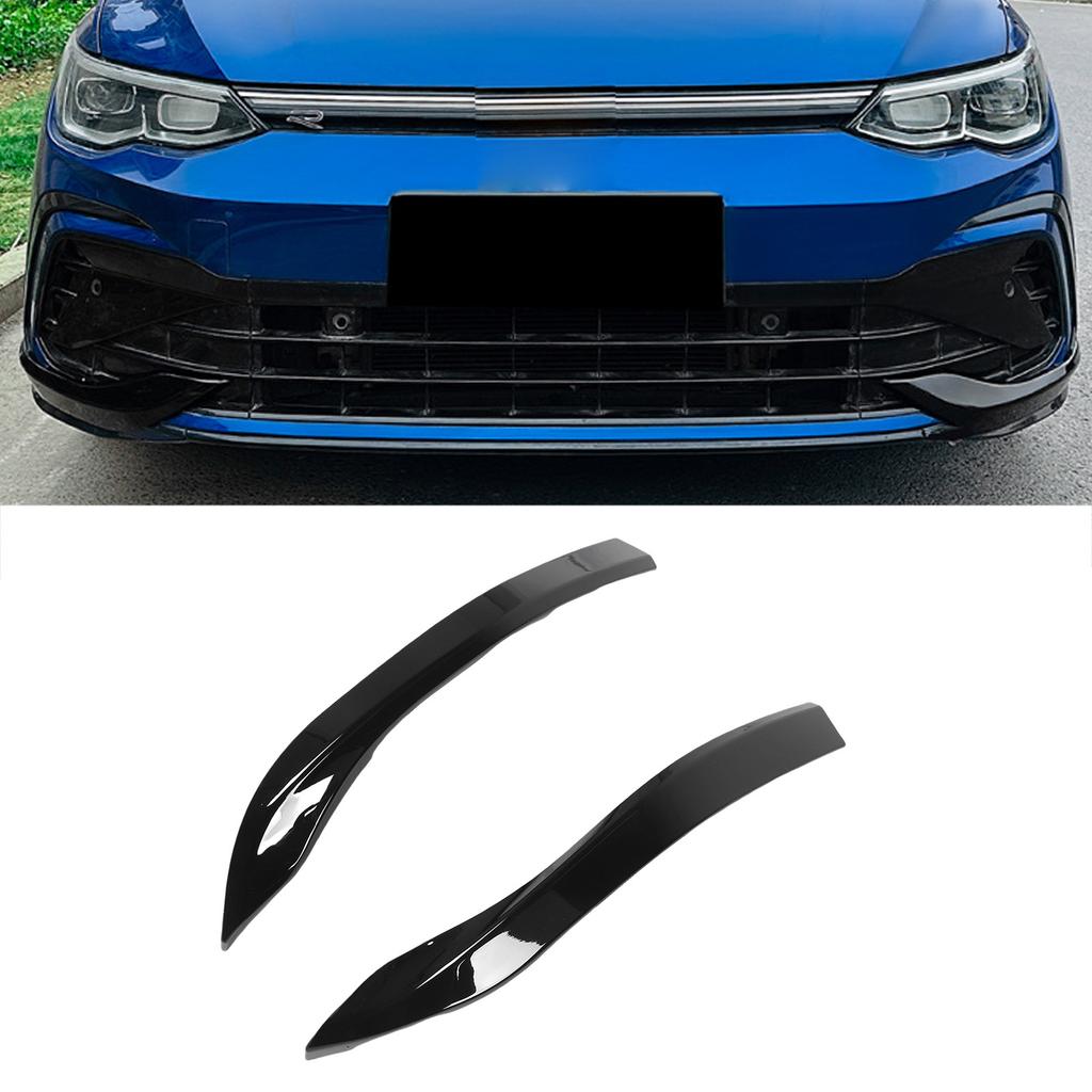 2 PCS Front Bumper Side Splitter Left Right for CS Increase Stability Sporty Look Replacement for MK8 2020-2024