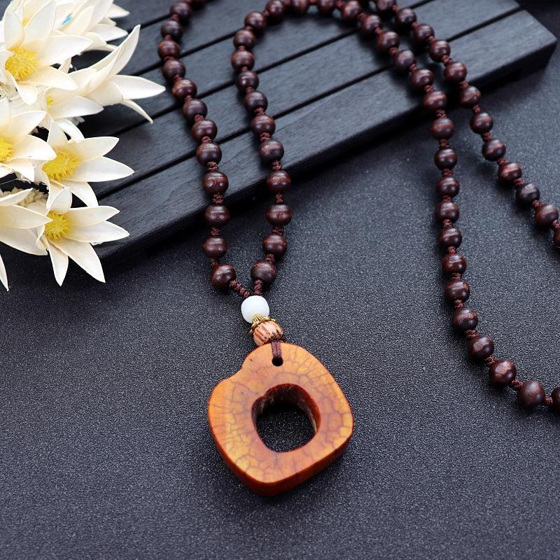 

Ретро мода этнический стиль подвеска из кости верблюда киноварь персонализированное ожерелье парное длинное простое цепочка для свитера с аксессуарами