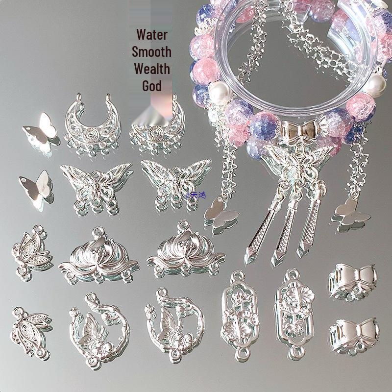 

Подвеска из сплава в виде духа цветка и бабочки для изготовления украшений Small Pendant No. 4 (10 pieces)