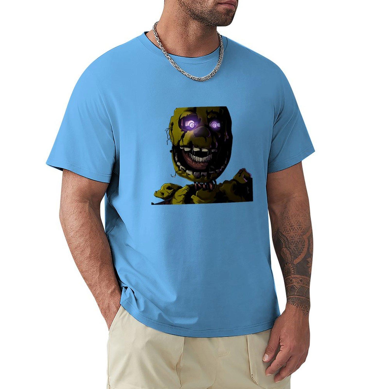Creepy Springtrap design (FNAF) T-Shirt designer shirts graphic t shirts vintage anime shirt designer t shirt men S