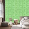 Polynesian Geometric Pattern Wallpaper Mint and Green 50x1000