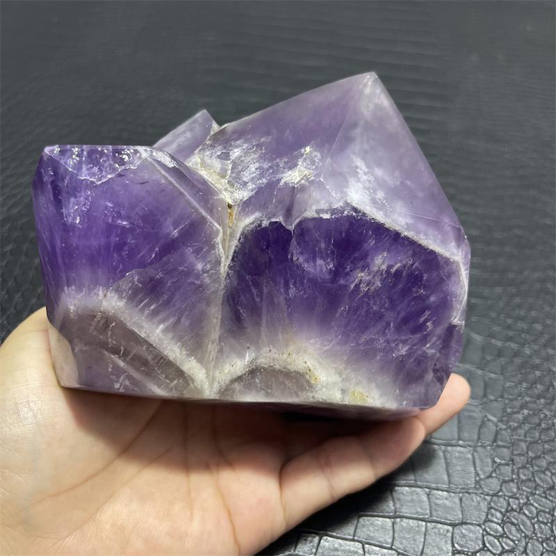 1.5kg Natural Purple Amethyst Quartz Crystal Wand Point Obelisk Healing