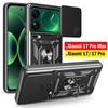 Pouzdro pro Xiaomi 17 Pro / 17Pro Max Pouzdro Posuvná ochrana fotoaparátu Držák Nárazuvzdorný Zadní kryt pro Xiaomi 17 Capa Funda