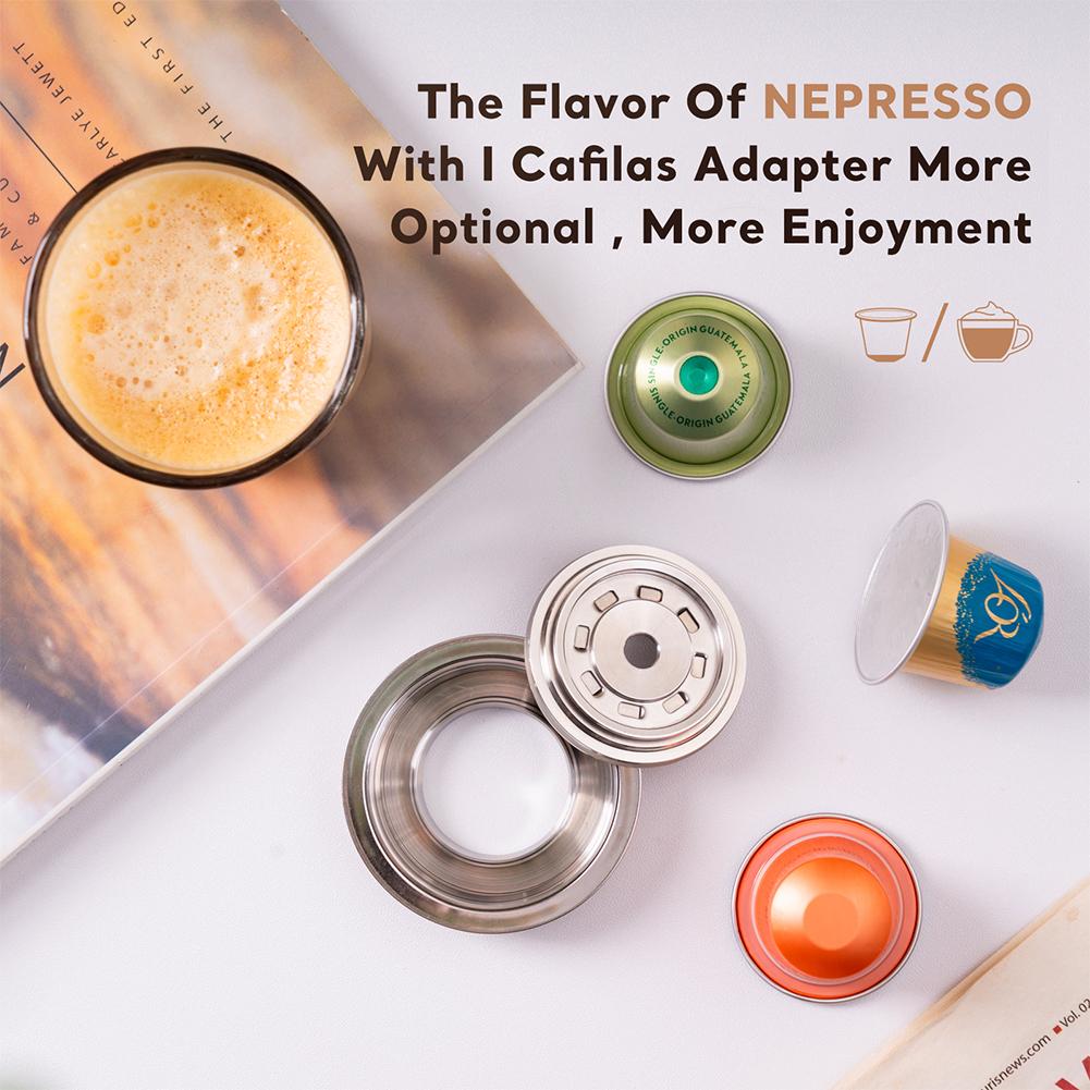 For Vertuo Pop Coffee Adapter for Nespresso Original Pod 40/ 80/150ML Reusable Converts Barista Accessories for Coffee Making