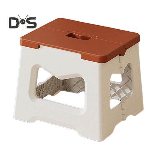 Skládací lavice Multifunkční podnožka Přenosný sedák Plastová stolička s rukojetí pro batolata seniory