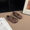 Scarpe da Principessa Quadranti alla Moda in Pelle per Bambina Primavera 2026 - Antiscivolo, Stile Coreano