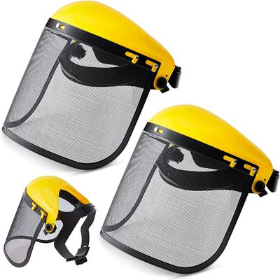 Garden Grass Trimmer Safety Helmet Hat with Full Face Mesh Visor for Logging Brush Cutter Forestry Protection High