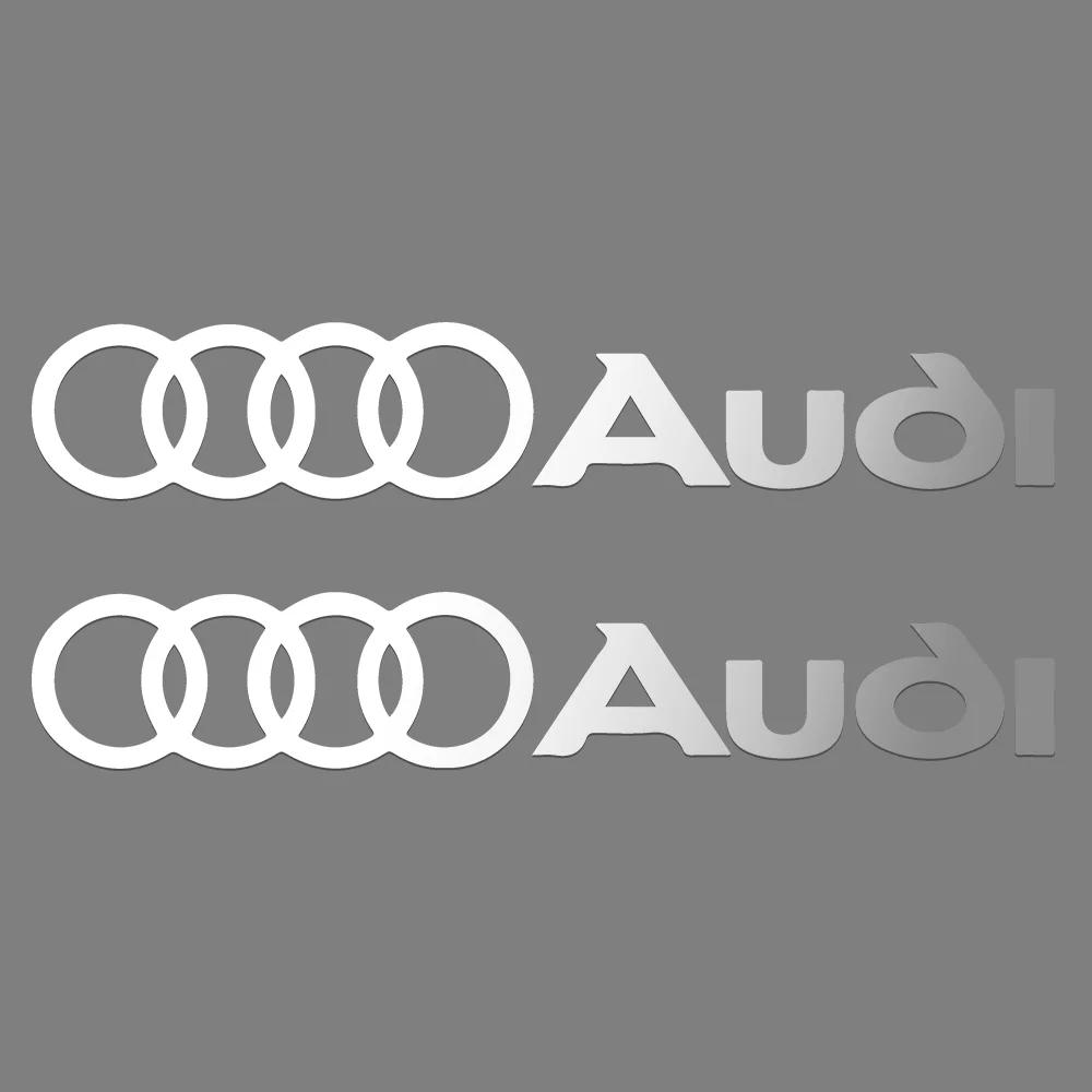 For Hot Car Styling PVC Logo Side Body Fender Windshield Trunk Bumper Sticker RS S Line A3 A4 A5 A6 A7 Quattro Q2 Q3 Q5 Q7