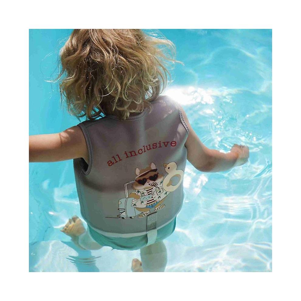 (Beige, 2-4 ans) Gilet de natation pour tout-petit, Veste de natation pour enfants