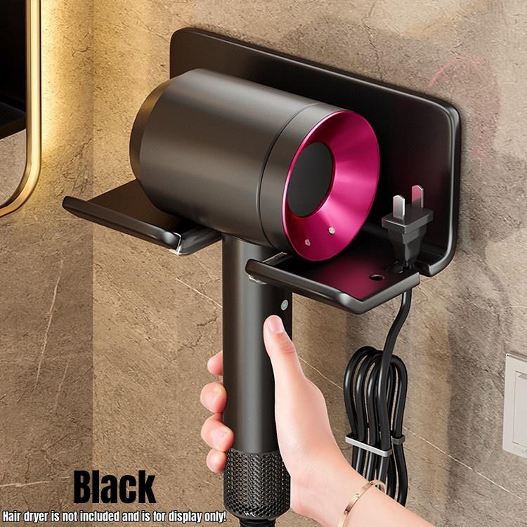 Hair Dryer Holder Wall Mounted Hair Straightener Stand hair dryer rack Bathroom Organizer Shelves Washroom Organization Shelves
