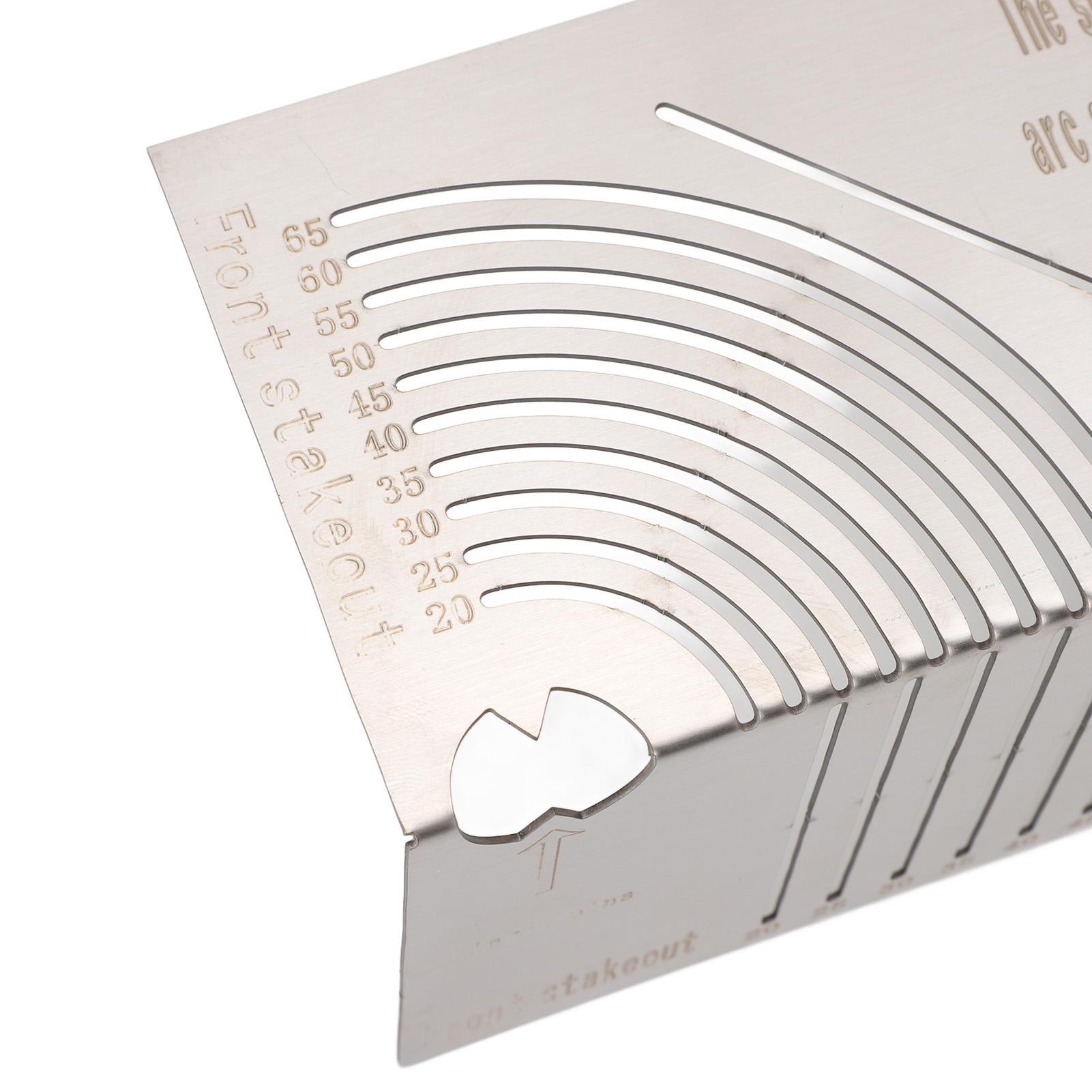 

Angle Arc Marking Tool Multi Purpose Linear Arc Scriber Parallel Line Drawing Tool for Woodworking Metalworking Pipes S