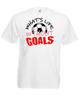 Adults Life Without Goals Football Aim High Motivational Unisex White TShirt