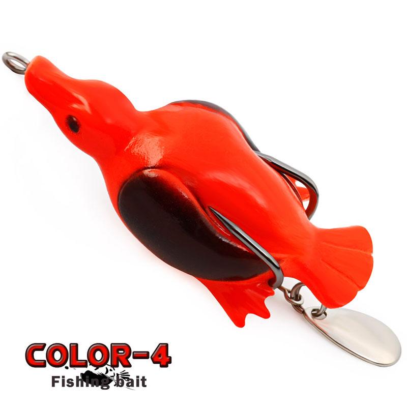 Fiskedrag Mjukt bete Simulering Fågel Swimbait Artificiellt silikonbete med krokar