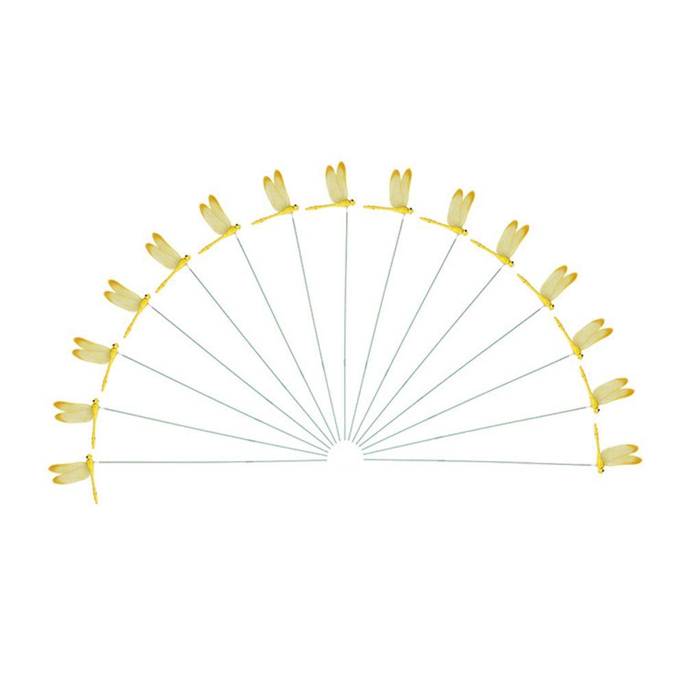 5/10PCS Creative Yard Lawn Ornament Simulation Butterfly Thin Stick With Stem Artificial Dragonfly