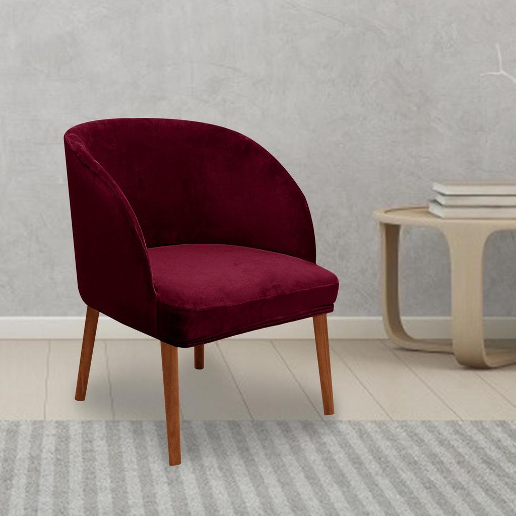 Velvet Semi-Circular Dining Chair Cover with Elastic Arc Design